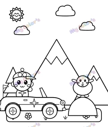 Page 8 du livre Léo et la petite voiture rouge