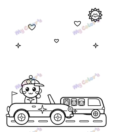 Page 13 du livre Léo et la petite voiture rouge