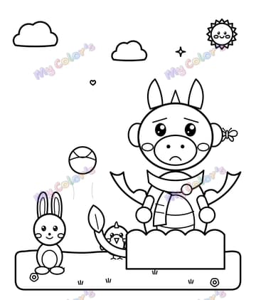 Page 3 du livre Plume, le petit dragon