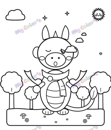 Page 4 du livre Plume, le petit dragon
