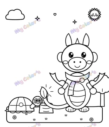 Page 5 du livre Plume, le petit dragon