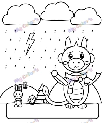 Page 6 du livre Plume, le petit dragon