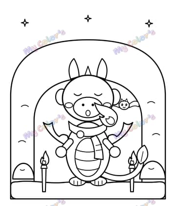 Page 8 du livre Plume, le petit dragon