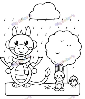 Page 9 du livre Plume, le petit dragon