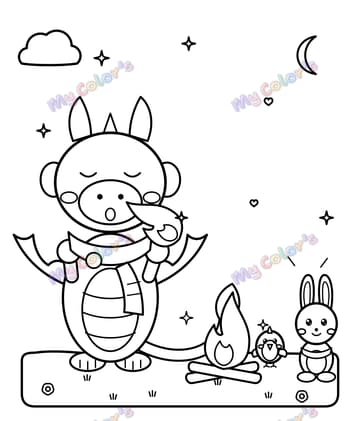 Page 10 du livre Plume, le petit dragon