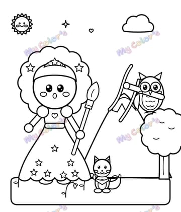 Page 4 du livre La princesse Lou et les couleurs perdues