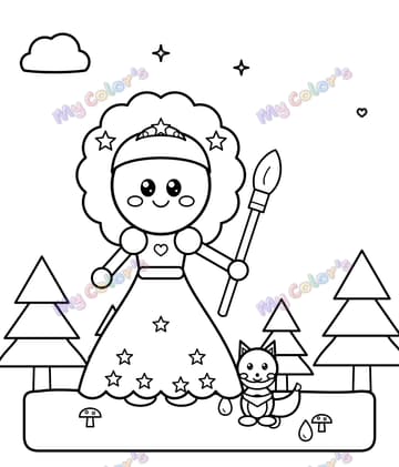 Page 5 du livre La princesse Lou et les couleurs perdues