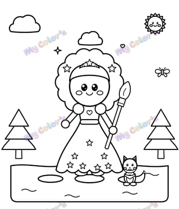 Page 6 du livre La princesse Lou et les couleurs perdues