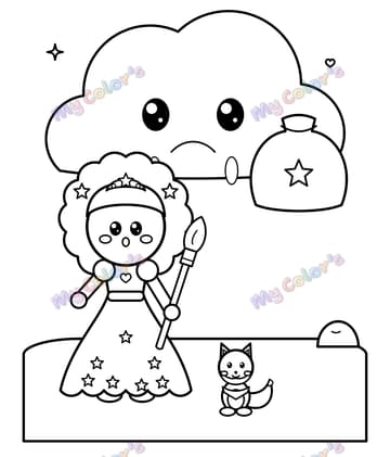 Page 8 du livre La princesse Lou et les couleurs perdues
