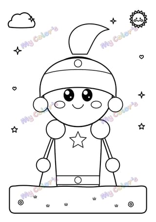 Coloriage Le portrait du chevalier au casque à imprimer