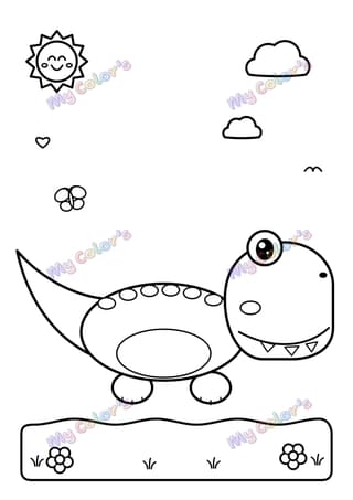 Coloriage Le crocodile souriant à imprimer