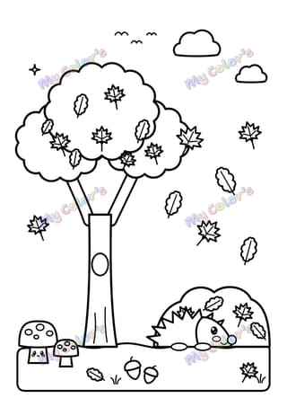 Coloriage L’automne à imprimer